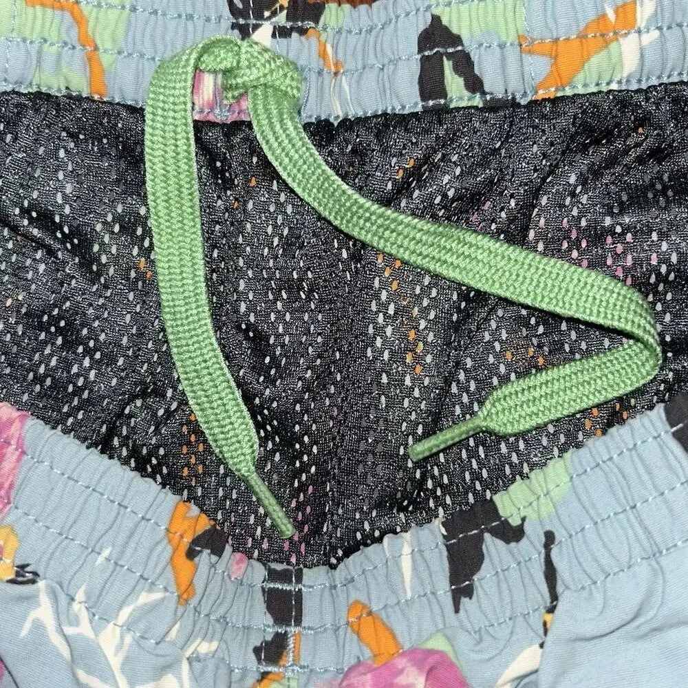 Patagonia Baggies Swim Shorts Bird Print Mens Size Large Multicolor Beach Pool